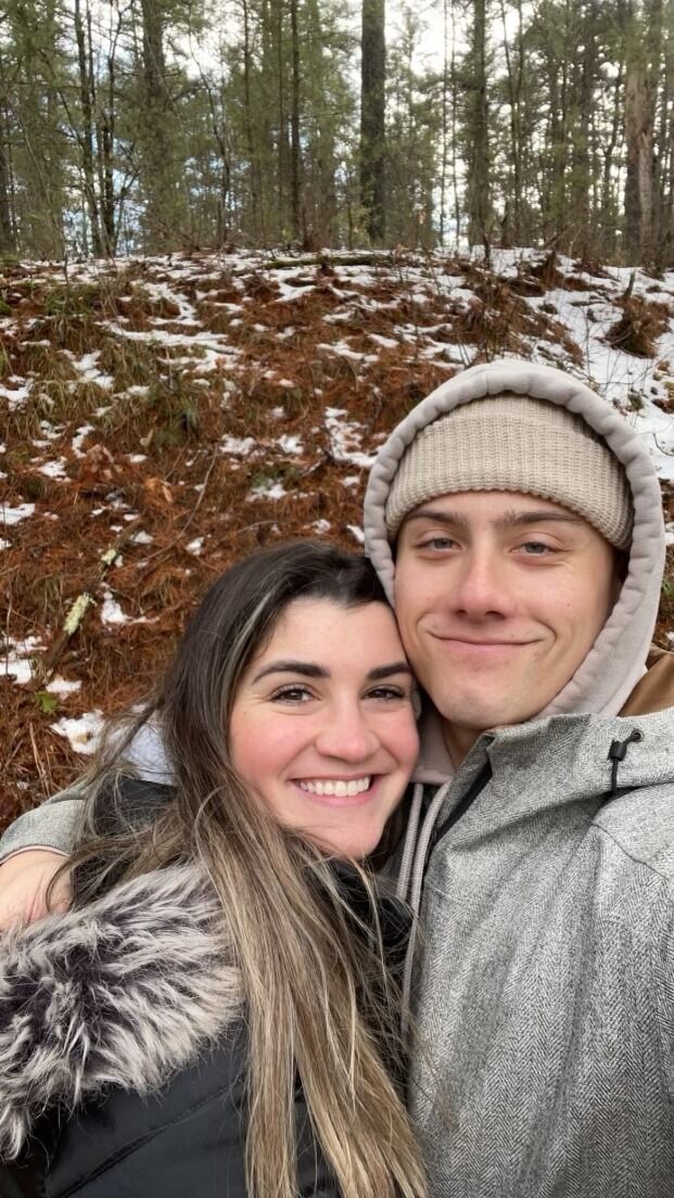 As Morgan's Christmas present to Jake, they spent a weekend in NH and went to see the ice castles. It was their first trip together!