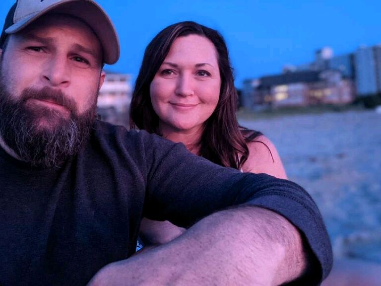 Trying to make him see the beauty of fireworks for the 4th of July on a beach... yep, Lee Greenwood's God Bless the USA had been played about 5 times by this point. ~ Natalie 