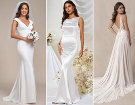 Three Amazon wedding dresses