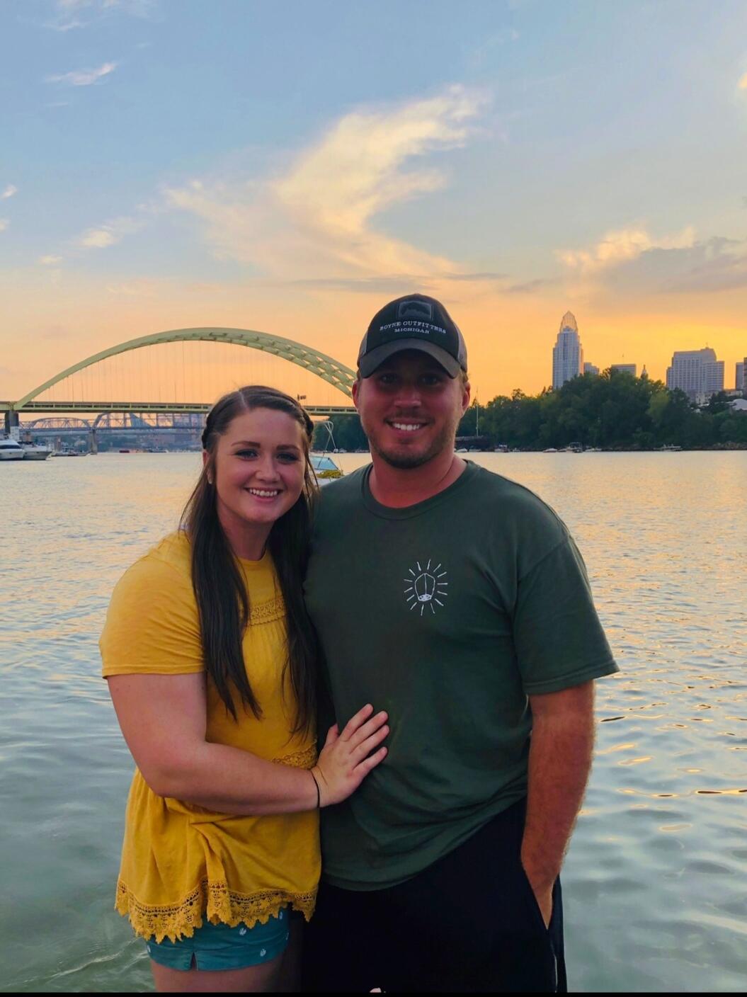 On the Cincinnati River to watch fireworks for Labor Day '19.