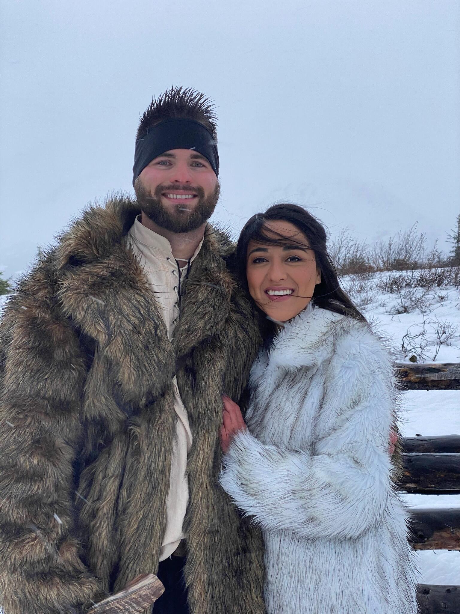 The McCormick Wedding held on top of a mountain in a blizzard. 