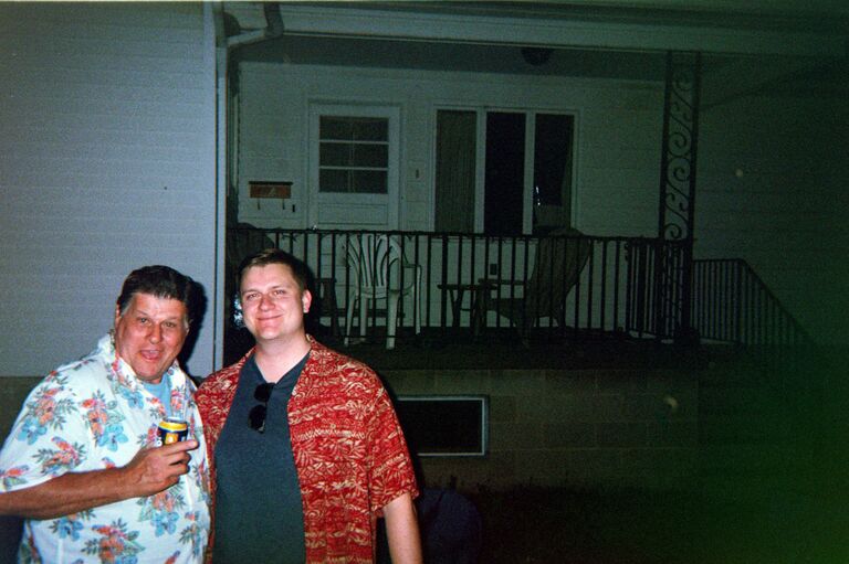 Dual Birthday Party for Mike and Joel (Bride's Father). Most might not know they share the same birthday.