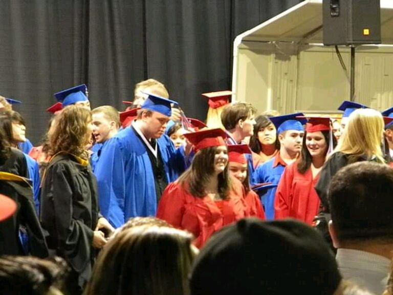 Justin Koch (Best Man and brother of the groom) and Shelby Purvis both graduated from Centennial High School. Yes, they even were in the same graduation photo!