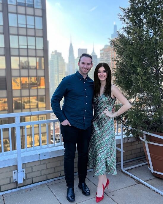 Traditional Christmas rooftop pic in NYC!