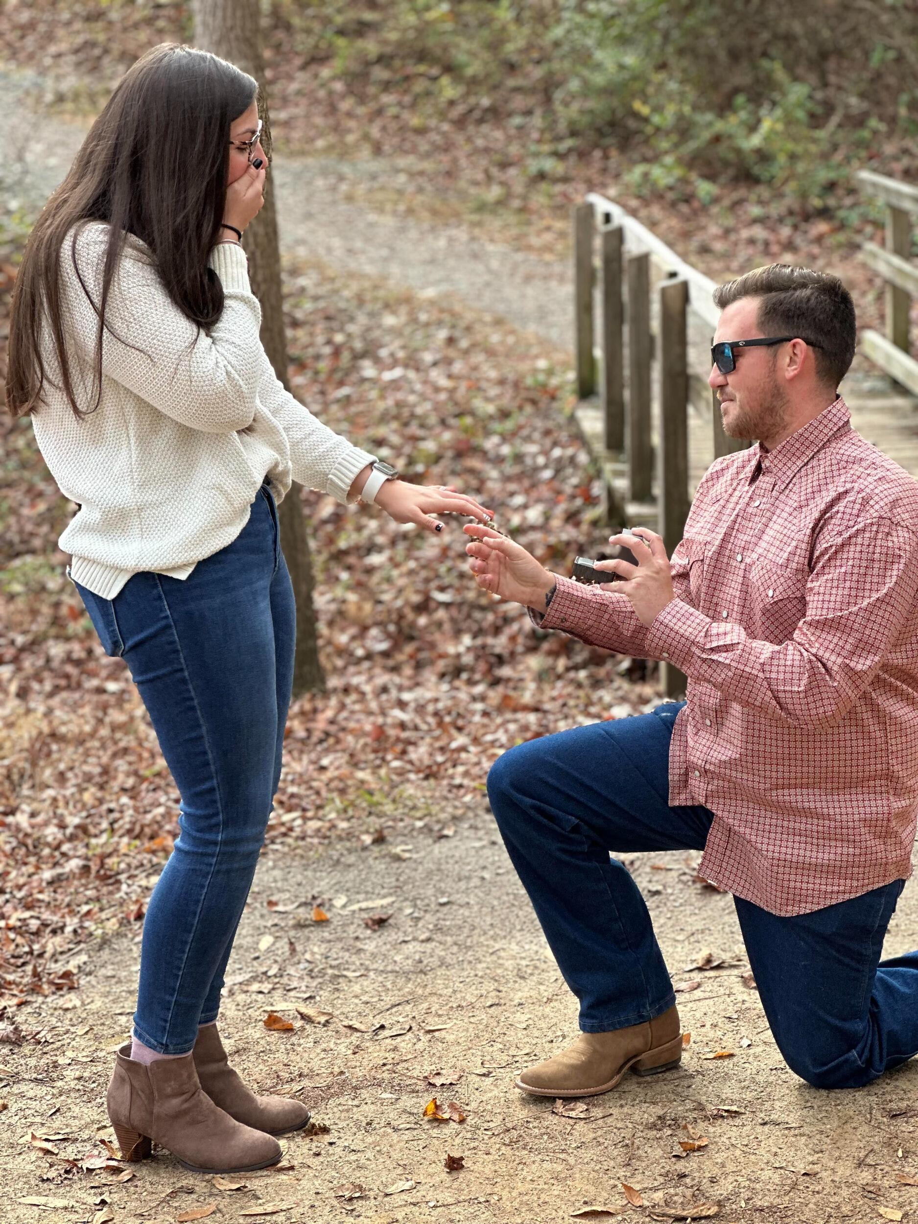 What Mekenzee thought was supposed the be her Senior photos for college. Dylan proposed to her they day after Thanksgiving.