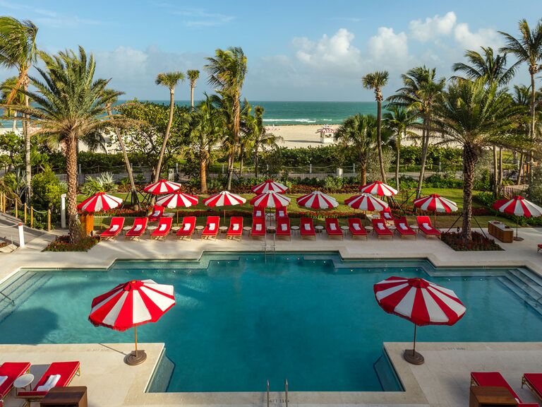 The faena hotel pool miami beach destination wedding