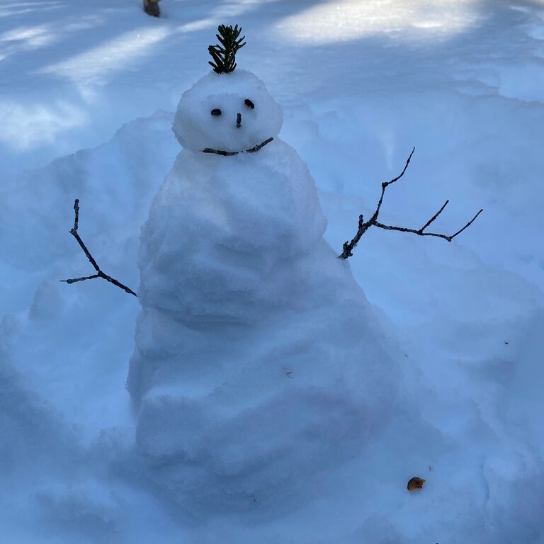 Our first snowman!
