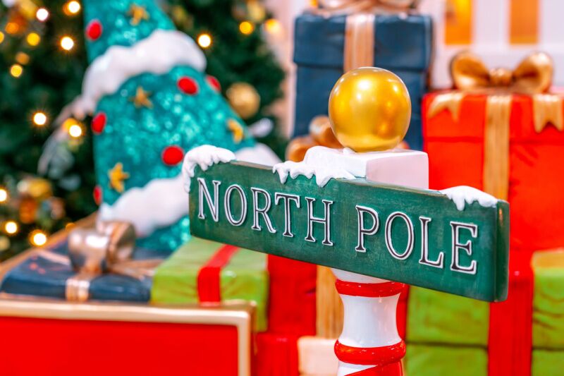 Christmas round the world party theme idea - North Pole