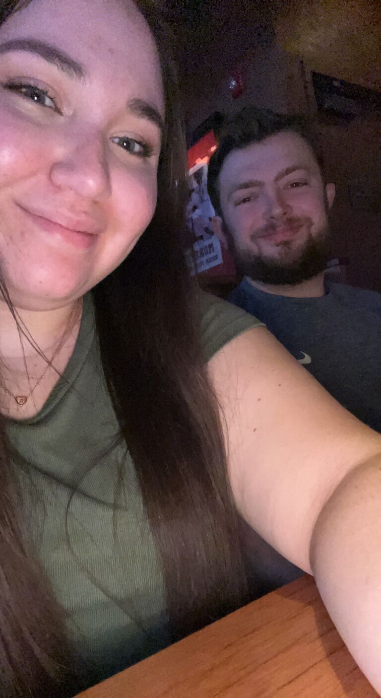 Not much happened in this span of time, so here's a nice photo from what I am assuming is bar hopping, one of our favorite activities. About 5 years 5 months. 