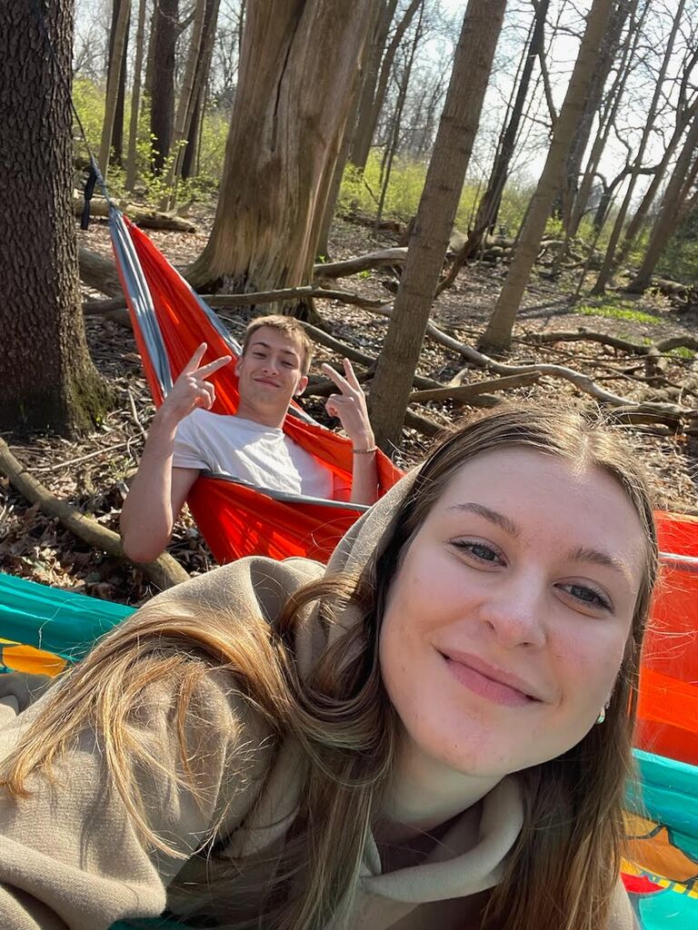 Taking advantage of the warm weather in West Lafayette!