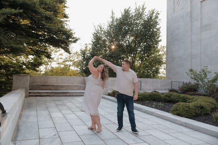 Our engagement photos in the midst of enjoying wedding planning.