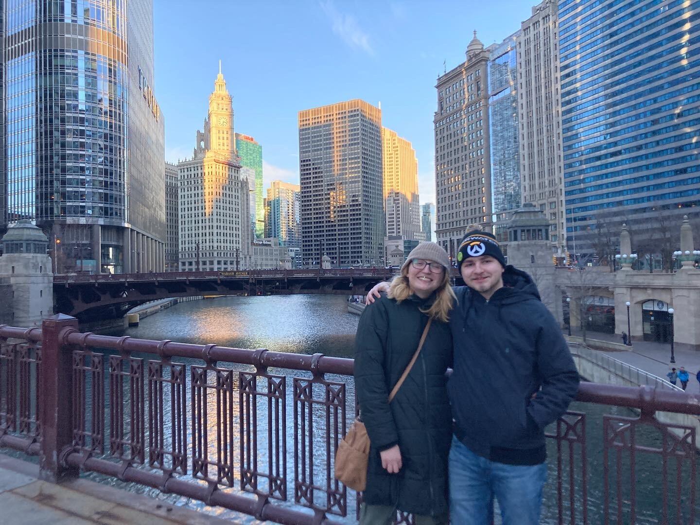 At the Chicago River again for Jess's 21st birthday