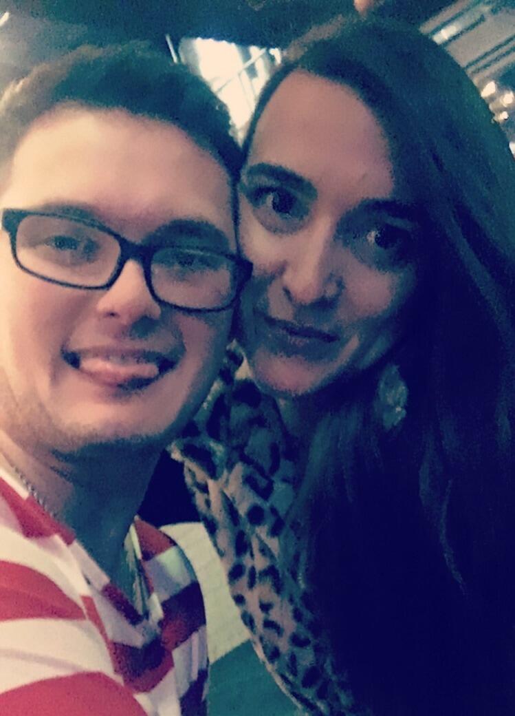 Our first picture together for Halloween. We found Waldo! 