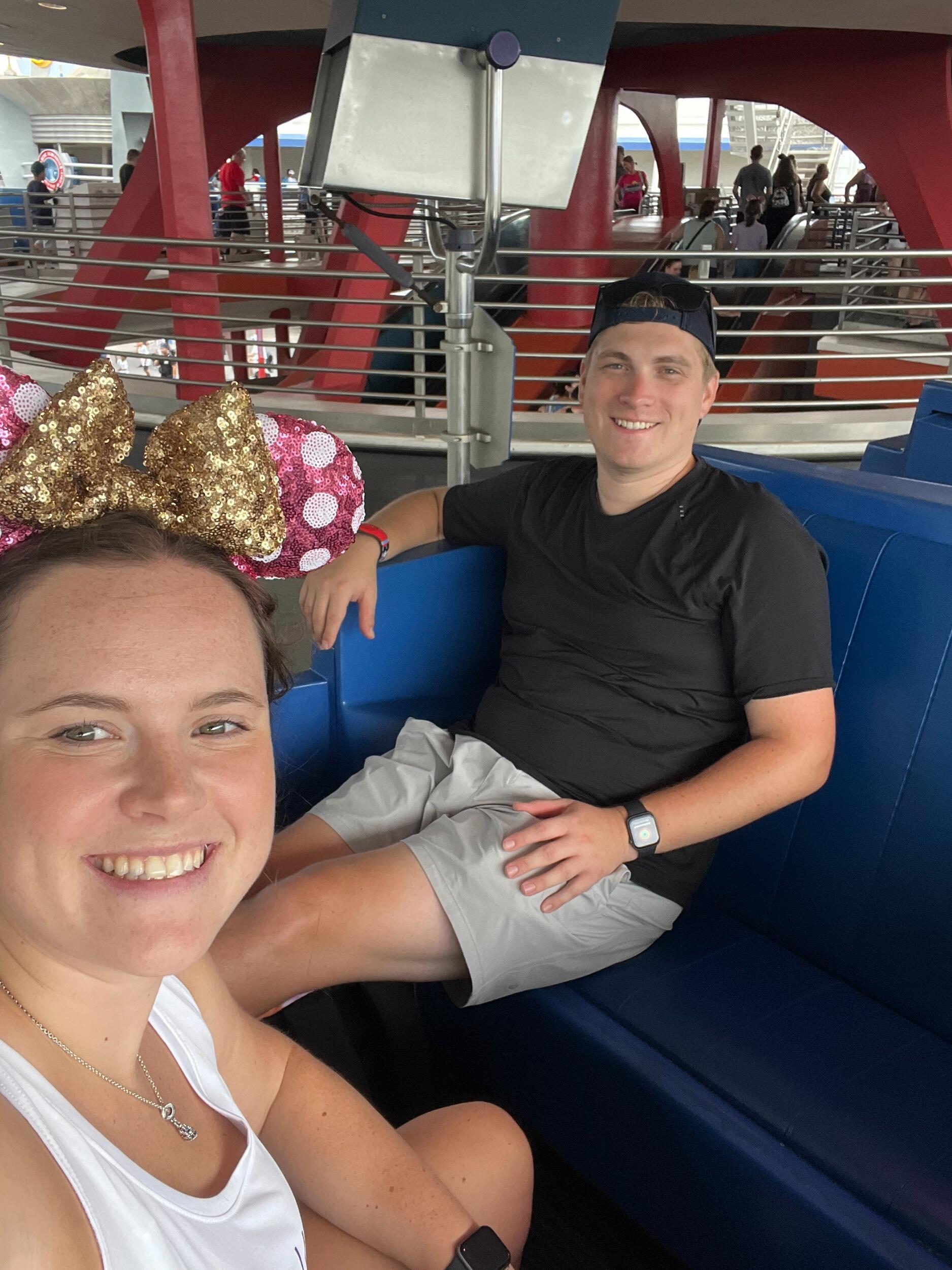 The Peoplemover- one of our favorites to ride at Disney together