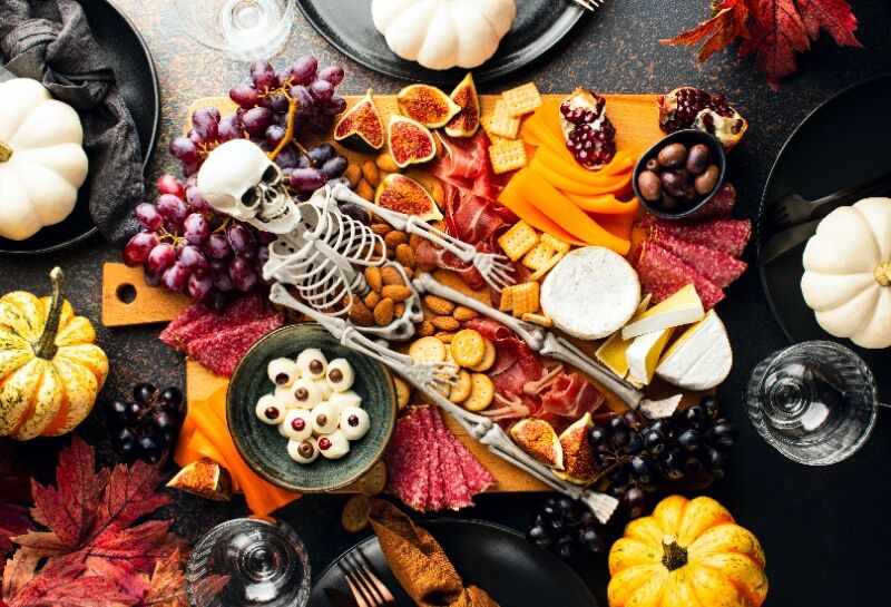 Halloween birthday party ideas - charcuterie board