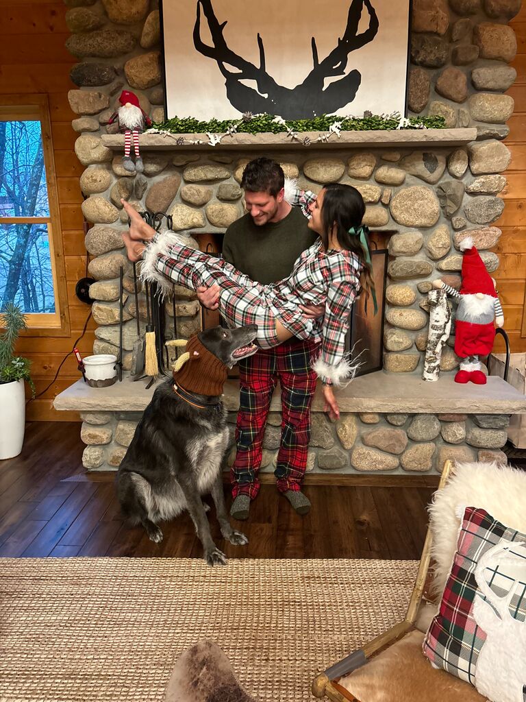 First Christmas as an engaged couple.