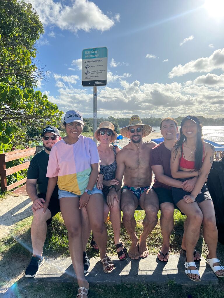 Beach day with friends