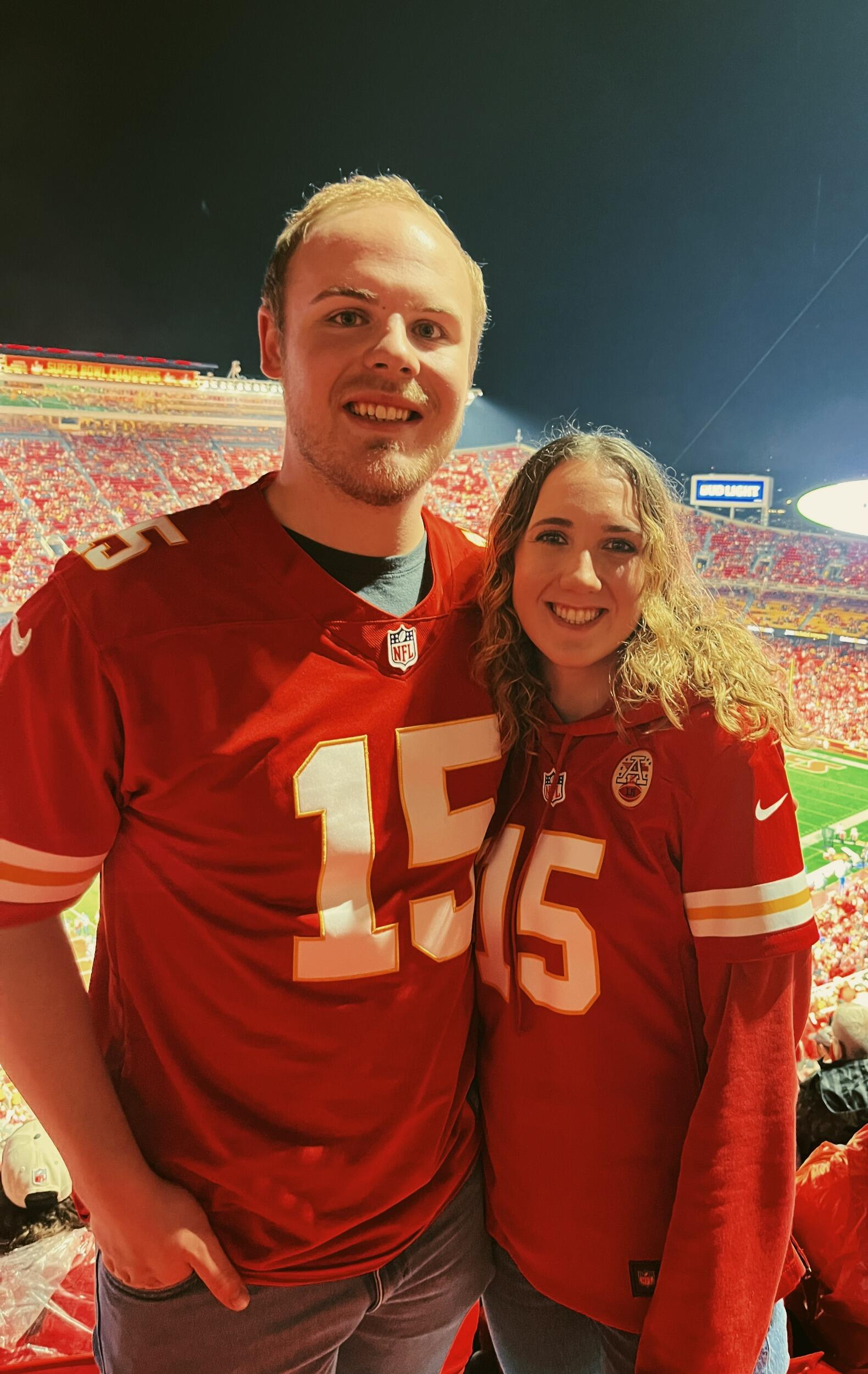 Kept our Chiefs game tradition this year! We went to an earlier game this year, since we moved down to the KC area!