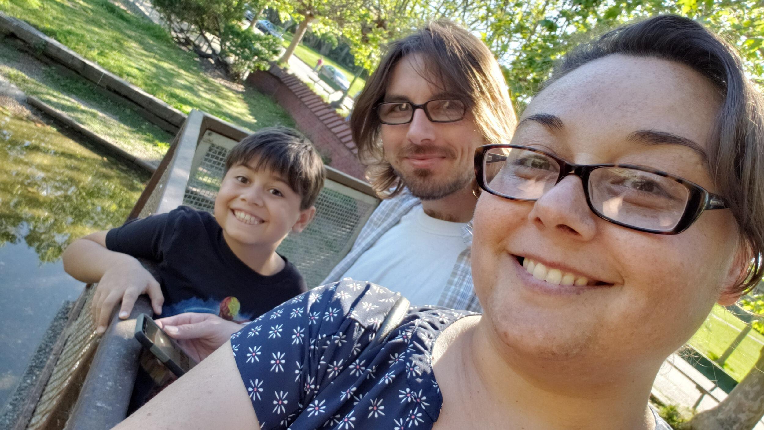 Spending an afternoon in Oakland during their first Easter together. Kyler hid eggs in the garden at The Pardee.
