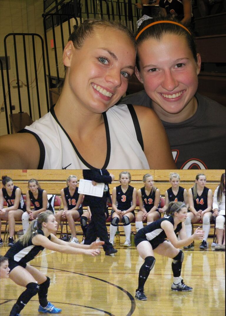 Long ago, Rachel and Jess (Bridesmaid) grew up together in the Upper Peninsula of Michigan, building a great friendship and love for volleyball. 