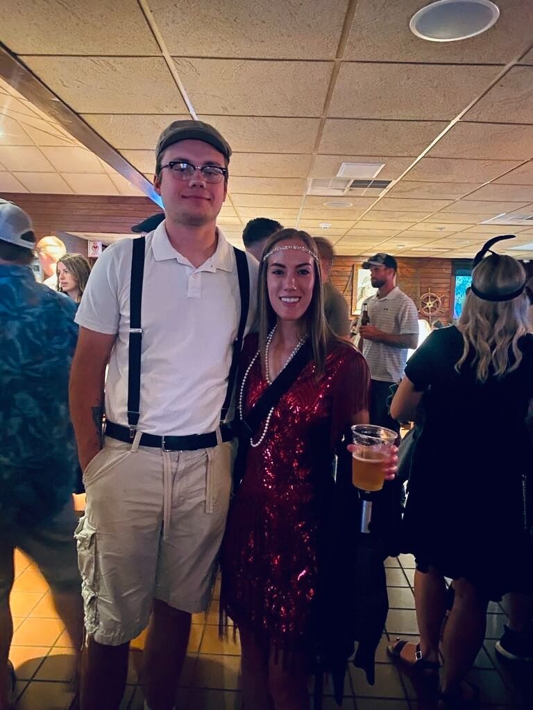 Courtney's cruising out her roaring 20's birthday party