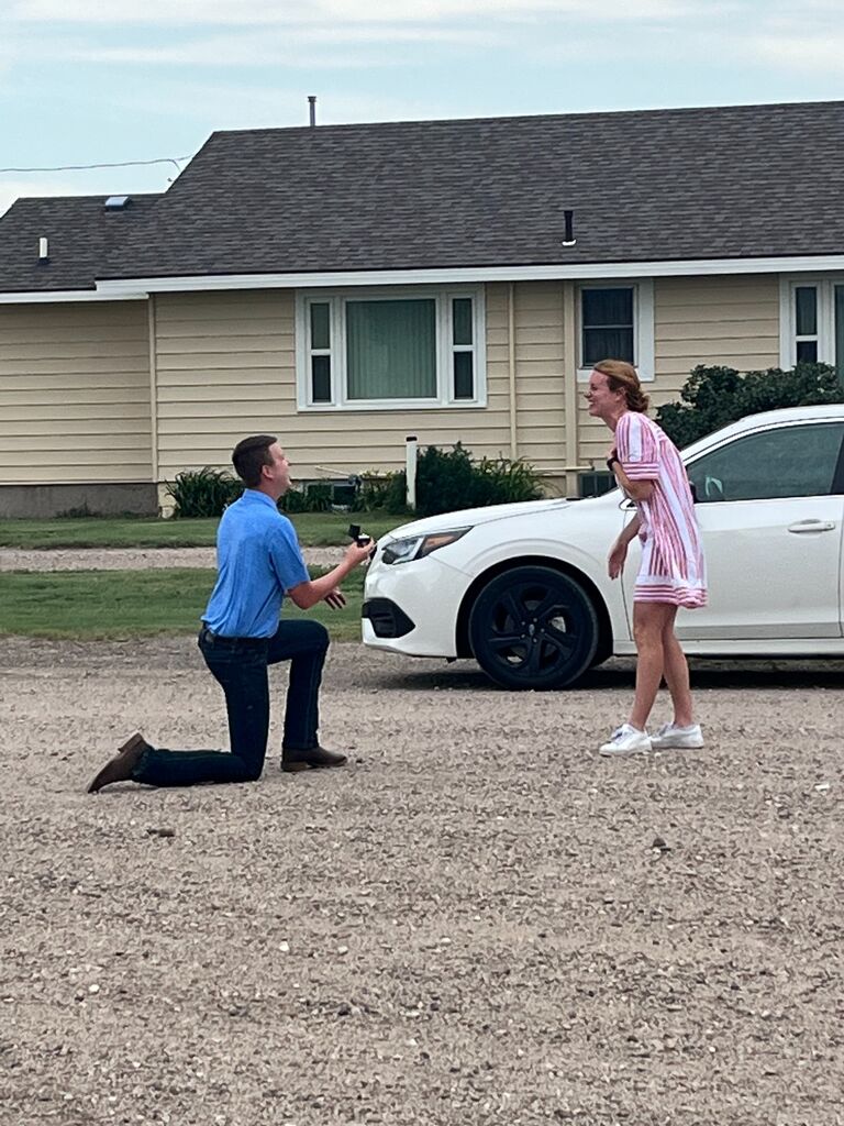 Kyle proposes to Emma at his family's farm.