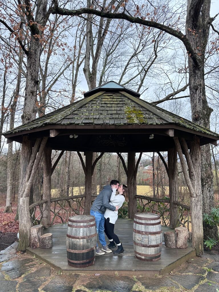 Sam and Josh went looking for wedding venues and one of the last they toured is the venue you all will be celebrating with them at. This venue was love at first sight! This photo was taken when Sam and Josh toured and will be the spot they say "I Do". We can't wait to "See you on the Solstice"!