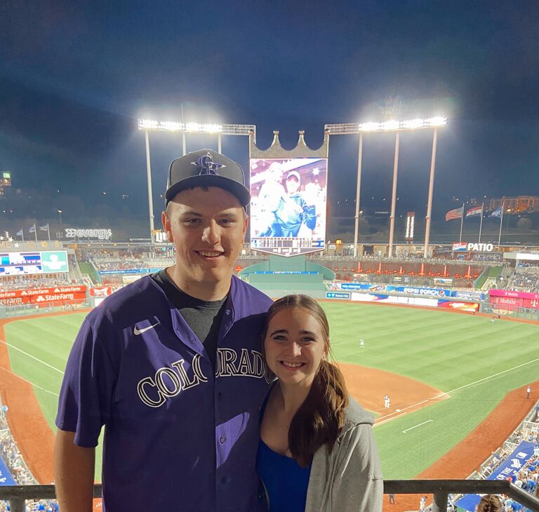Jarek wants to see every MLB ballpark one day so naturally we made a stop at Kaufman Stadium to watch the Royals play. 