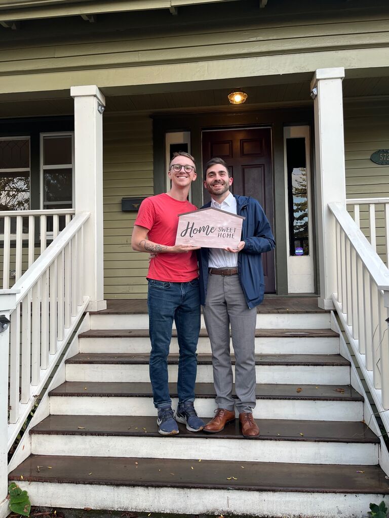 After a year in the city, we decided to put down permanent roots. We bought a house in Northeast Portland. 