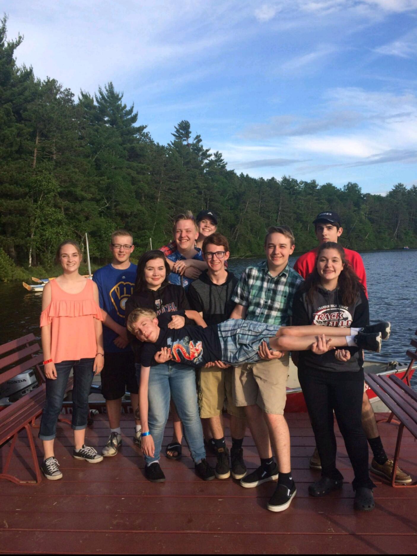 The summer before 8th grade, we met at Moon Beach Camp in St.Germain, WI. 