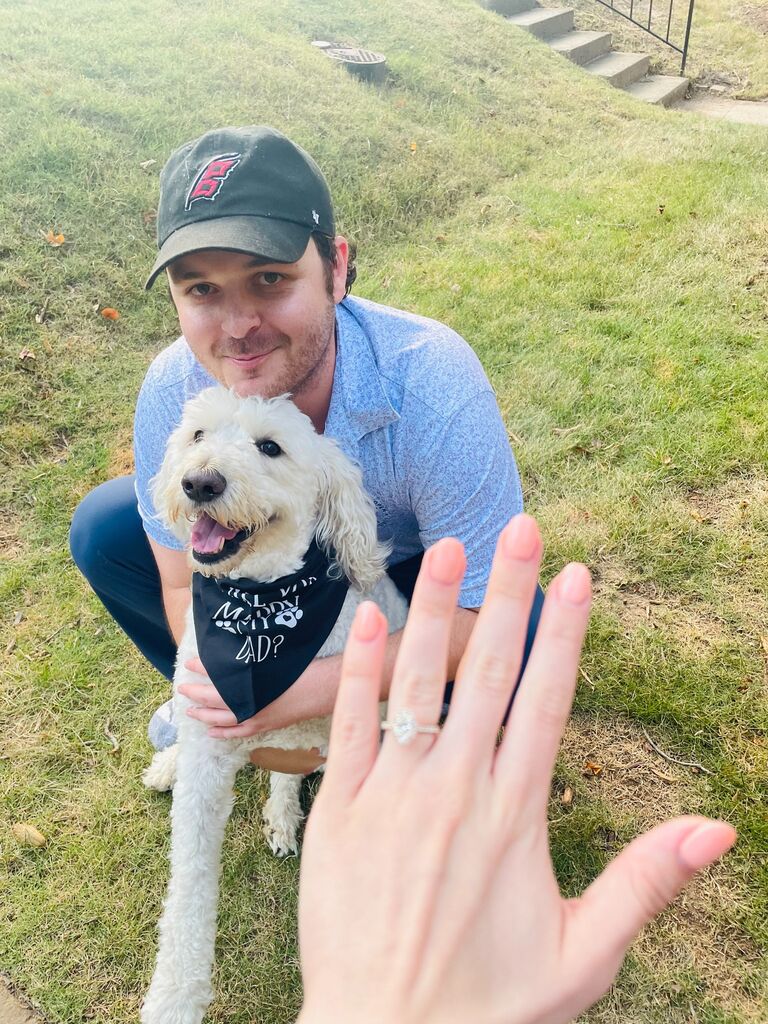 James surprised Julia and proposed! It was so special and a day we will always remember.