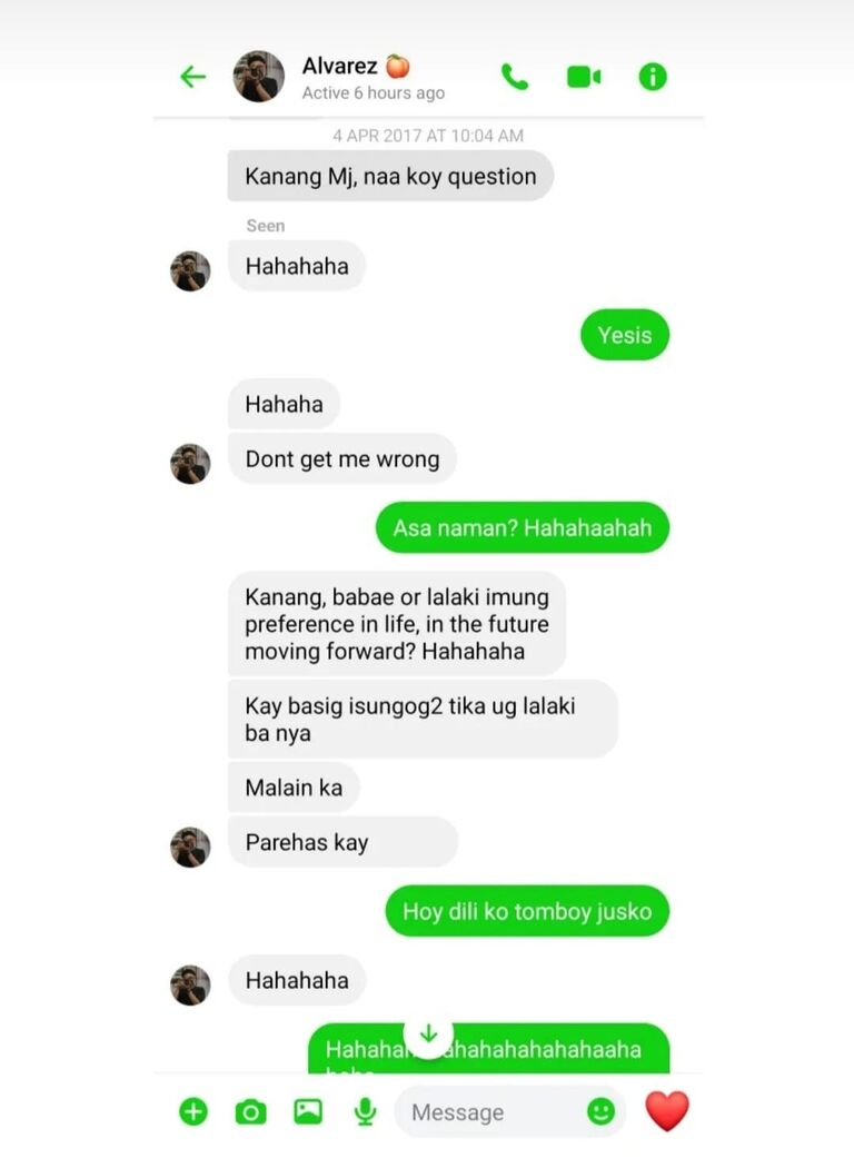 Until he asked, in a discreet and funny way. p4rANg T4ngaH tWoH.
