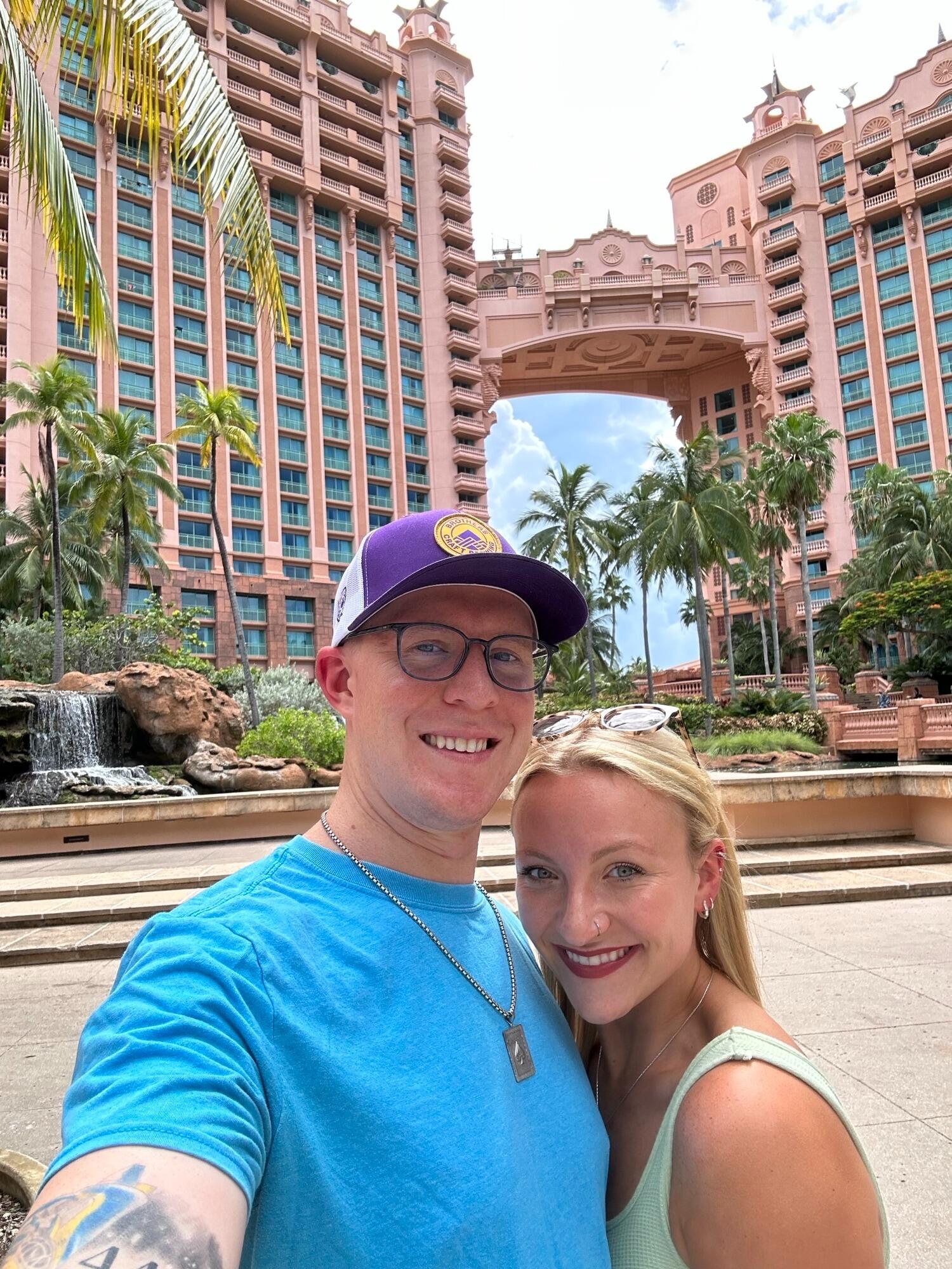 Cheesin' in Paradise Island. 