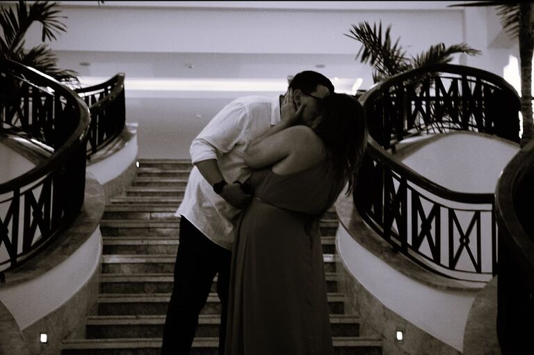 We visited Mexico where Keegan proposed to Morgan for the second time! After her original engagement ring was damaged at work, Keegan secretly bought another ring for her at the resort they were staying at in Cancun, Mexico. He proposed in front of his family and the entire resort lobby. Morgan said yes, again. 