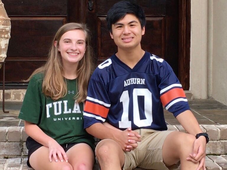 High school graduation was the start of long distance.