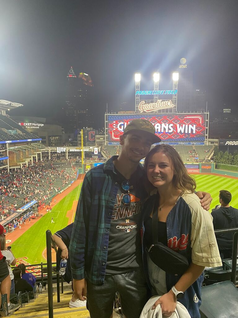 Cleveland Guardians game which they surprisingly won! 