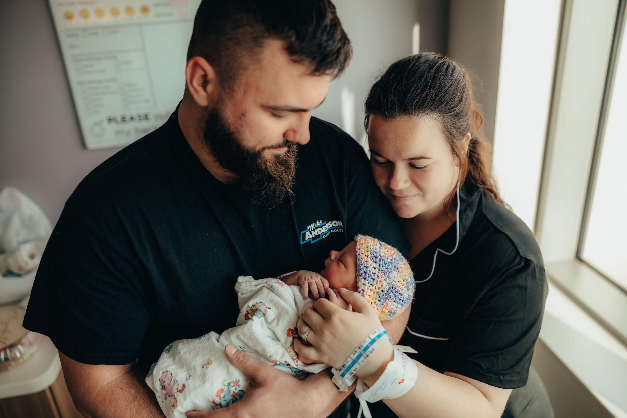 The day after we met our daughter, Elizabeth May🩷