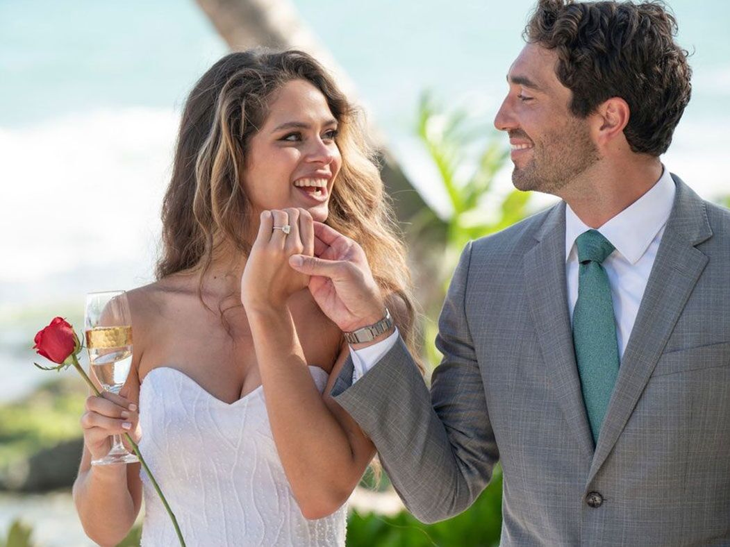 Joey Graziadei and Kelsey Anderson on The Bachelor finale