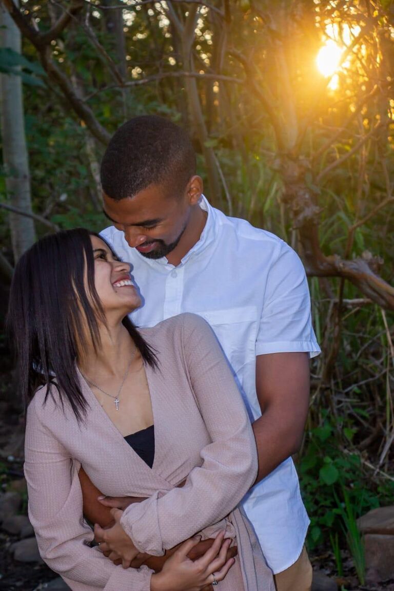 Seeing the future shining bright, and how much we love each other.