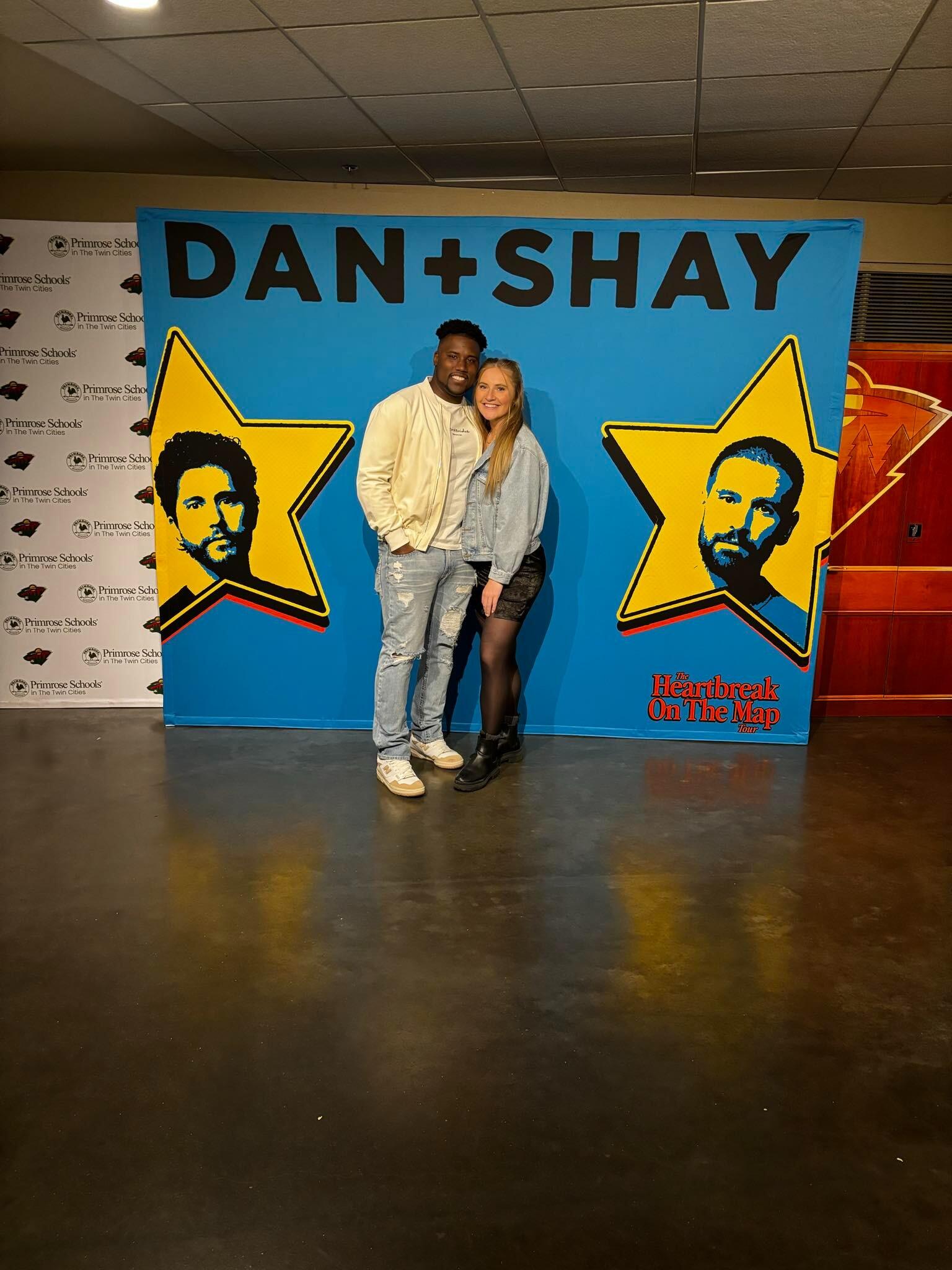 Sam and Thomas at the Dan and Shay concert in Minneapolis! They love to listen to their music together. 