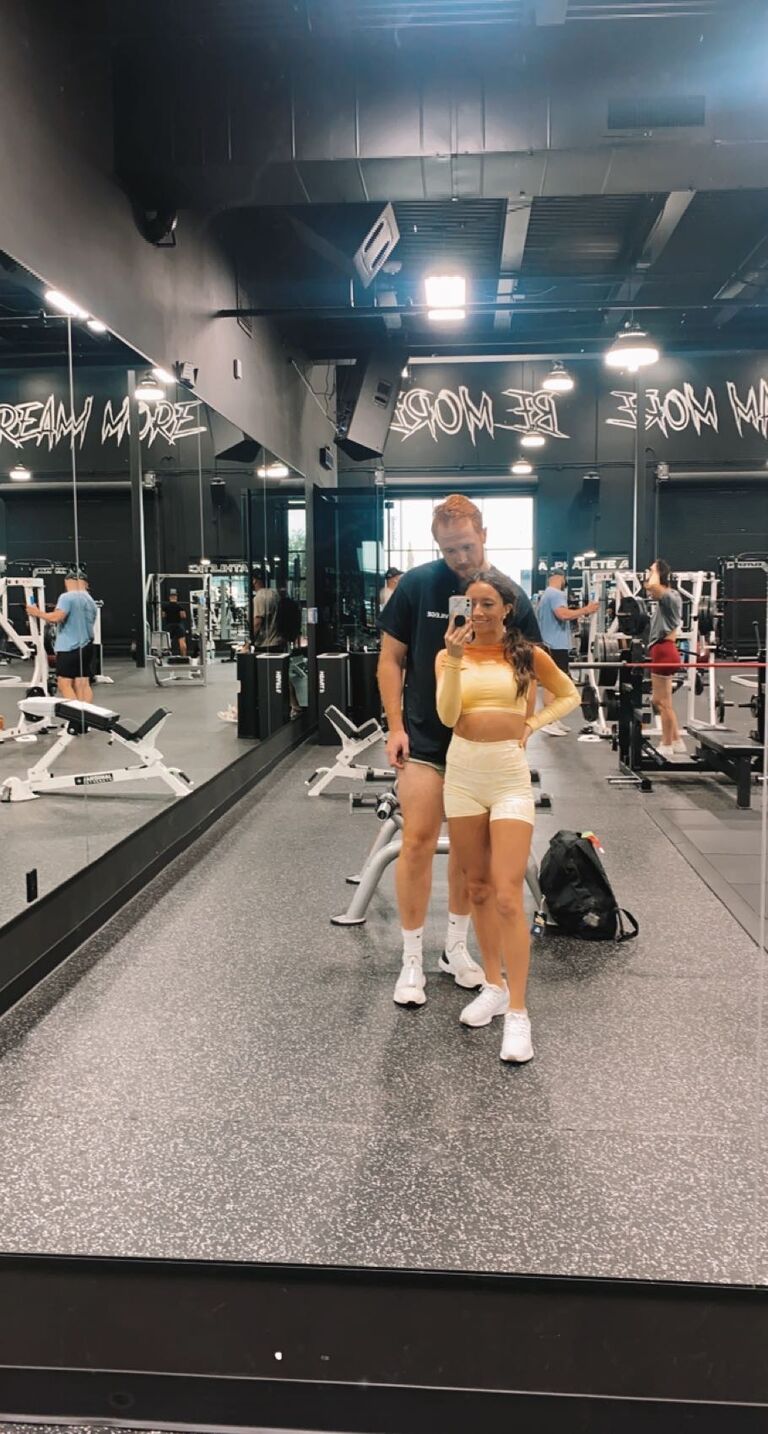 1st time Working Out Together- Alphalete Gym (Texas)