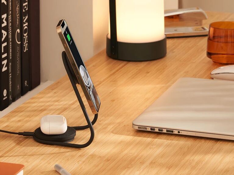 Phone stand and wireless charger useful gift for husband