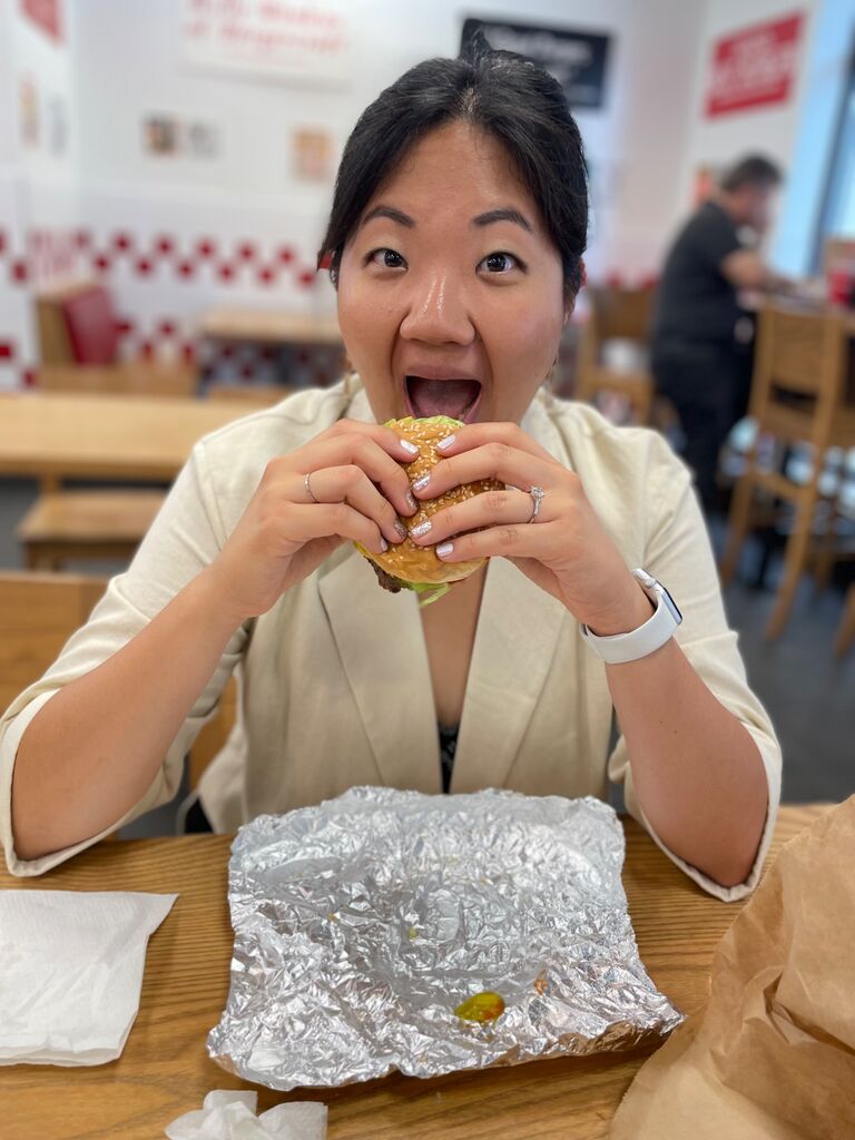 Does this cheeseburger make me look engaged?!?