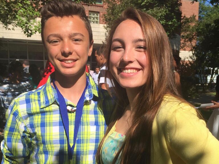 Colby and Zoë met at Wake Forest middle school through sitting at the same table together in their English Class with Ms. Leroy ( Zoë's Bridesmaid Raygan Rensing also sat at the table ). At the time they were just good friends that meet for things like FCA meetings and hanging out with friends after school.