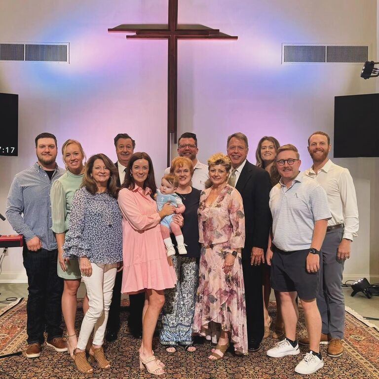 Trip to Tulsa for Jake to meet Jenny's family at Bennett's baptism. 