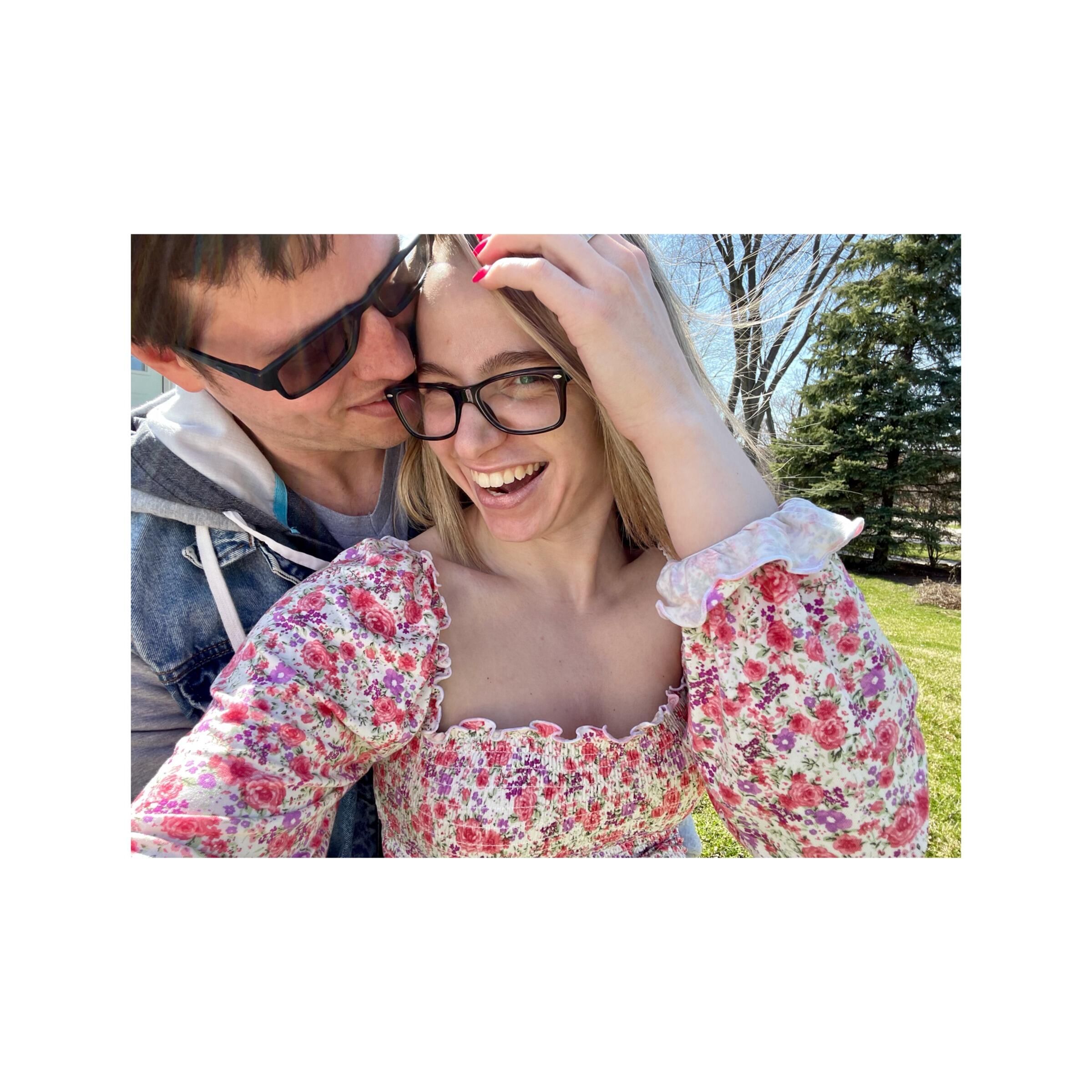 Daniel surprised Elizabeth with a mini getaway for her spring break to Geneva. 