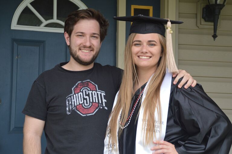 Lexie graduated from OSU with a Bachelor's degree in business administration (virtually from her parents' house)!