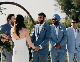 Interfaith wedding ceremony.