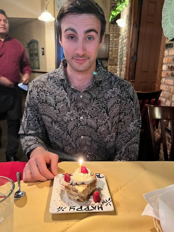 For Nick's Birthday we celebrated at our favorite fancy restaurant and after dinner ...