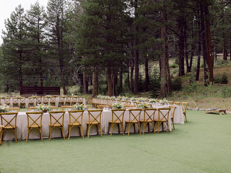 Wedding Day! Our ceremony begins promptly at 4pm with dinner and dancing to follow. Please note that this is a black tie affair and we request that you wear black attire only.